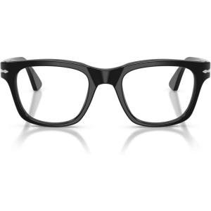 imagePersol Womens Po3389v Cecil Square Prescription Eyewear FramesBlackDemo Lens