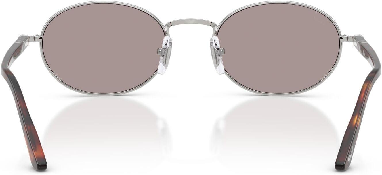 imagePersol PO1018S Ida Oval Sunglasses SilverViolet 52 mm