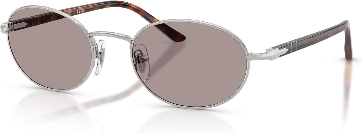 imagePersol PO1018S Ida Oval Sunglasses SilverViolet 55 mm