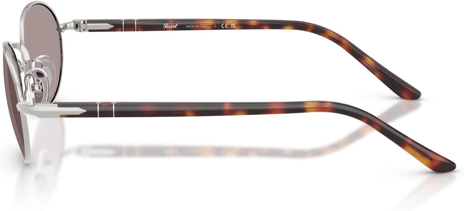 imagePersol PO1018S Ida Oval Sunglasses SilverViolet 55 mm