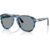 imagePersol PO0649 Sunglasses Striped Blue and GreyGrey 54 mm