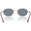imagePersol PO1018S Ida Oval Sunglasses GoldLight Blue 55 mm