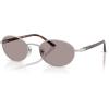 imagePersol PO1018S Ida Oval Sunglasses SilverViolet 52 mm