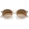 imagePersol PO3166S Round Sunglasses Transparent Brown GreyClear Gradient Brown 51 mm
