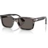 imagePersol PO3272S Sunglasses Striped Black and GreyDark Grey 55 mm