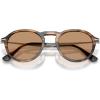 imagePersol Womens Po3383s SunglassesStriped Black and Greige Brown