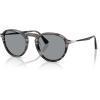 imagePersol Womens Po3383s SunglassesStriped Black and GreyBlue