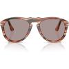 imagePersol PO0649 Aviator Sunglasses Striped Red and GreenViolet 56 mm