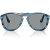 imagePersol PO0649 Sunglasses Striped Blue and GreyGrey 54 mm
