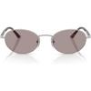 imagePersol PO1018S Ida Oval Sunglasses SilverViolet 55 mm
