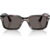 imagePersol PO3272S Sunglasses Striped Black and GreyDark Grey 55 mm