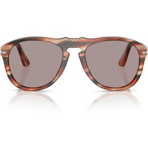 imagePersol PO0649 Aviator Sunglasses Striped Red and GreenViolet 54 mm