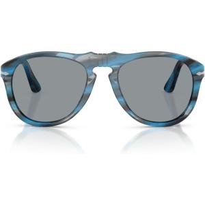 imagePersol PO0649 Sunglasses Striped Blue and GreyGrey 54 mm