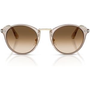 imagePersol PO3166S Round Sunglasses Transparent Brown GreyClear Gradient Brown 51 mm