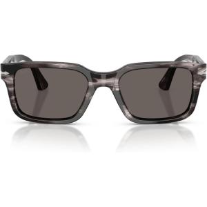 imagePersol PO3272S Sunglasses Striped Black and GreyDark Grey 55 mm