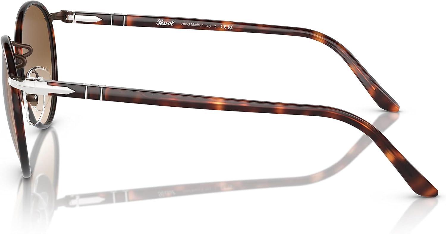 imagePersol PO2422SJ Round SunglassesMatte BrownBrown Gradient