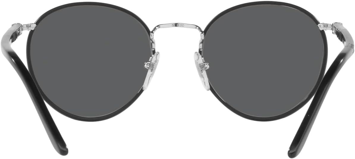 imagePersol PO2422SJ Round SunglassesSilverMatte BlackGrey