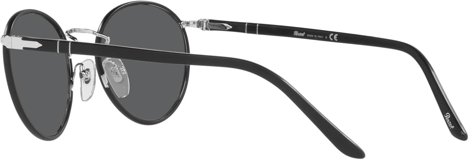 imagePersol PO2422SJ Round SunglassesSilverMatte BlackGrey