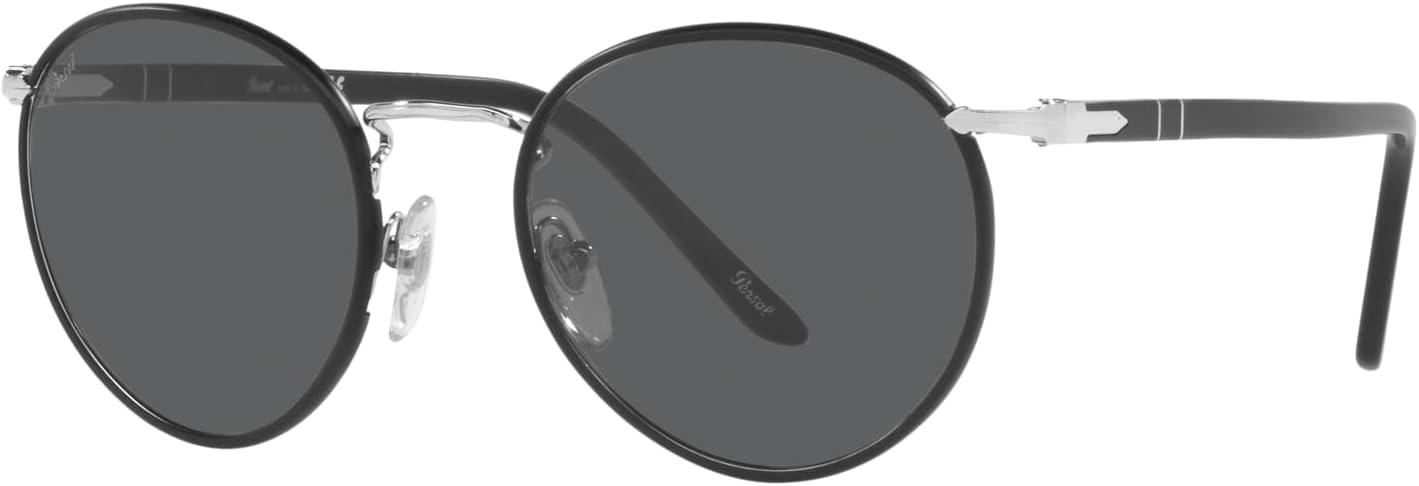 imagePersol PO2422SJ Round SunglassesSilverMatte BlackGrey