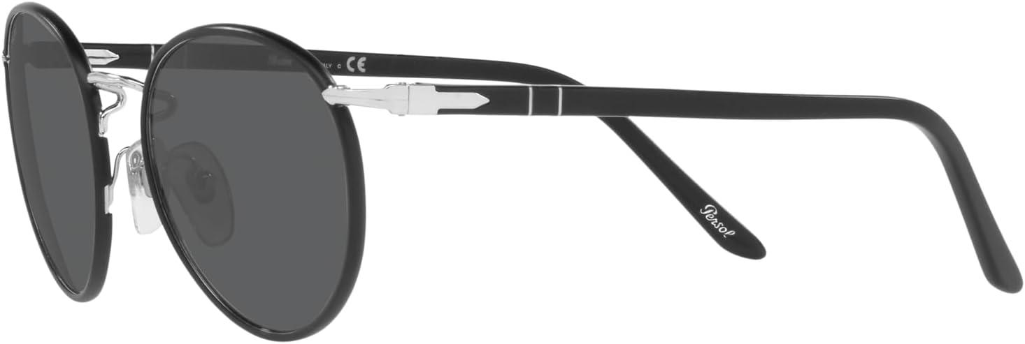 imagePersol PO2422SJ Round SunglassesSilverMatte BlackGrey