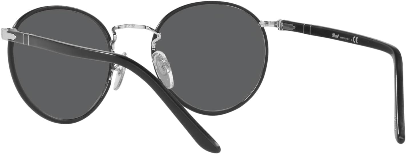 imagePersol PO2422SJ Round SunglassesSilverMatte BlackGrey