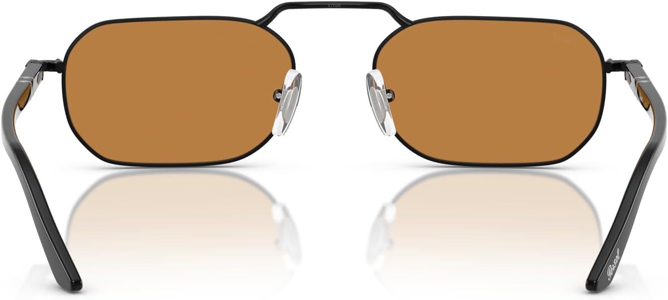 imagePersol Po1020s Rectangular SunglassesDemigloss BlackYellow Brown