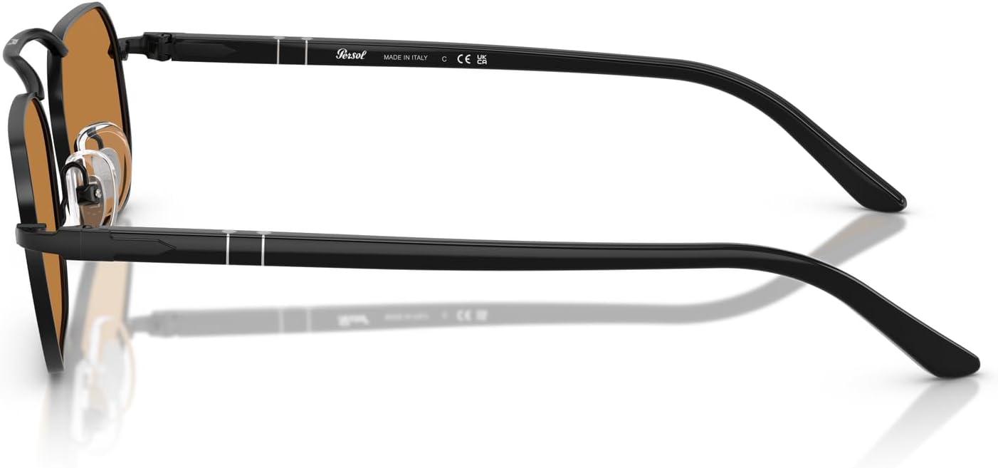 imagePersol Po1020s Rectangular SunglassesDemigloss BlackYellow Brown