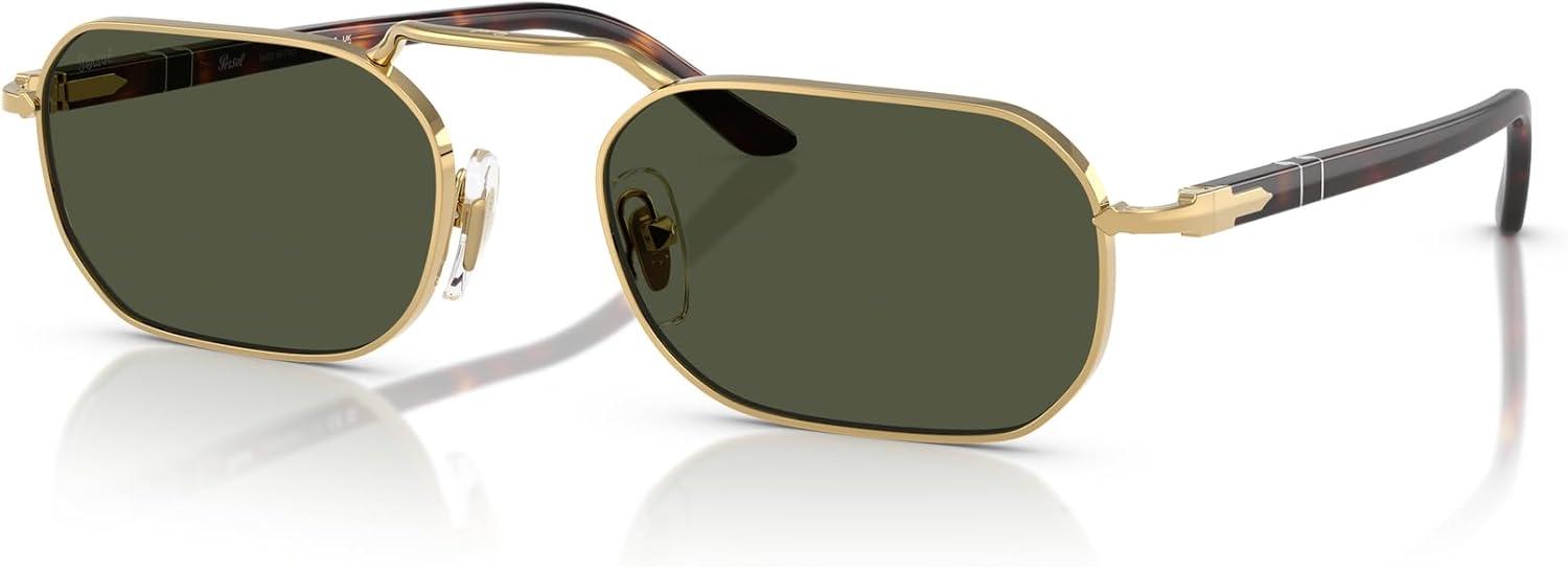imagePersol Po1020s Rectangular SunglassesGoldGreen