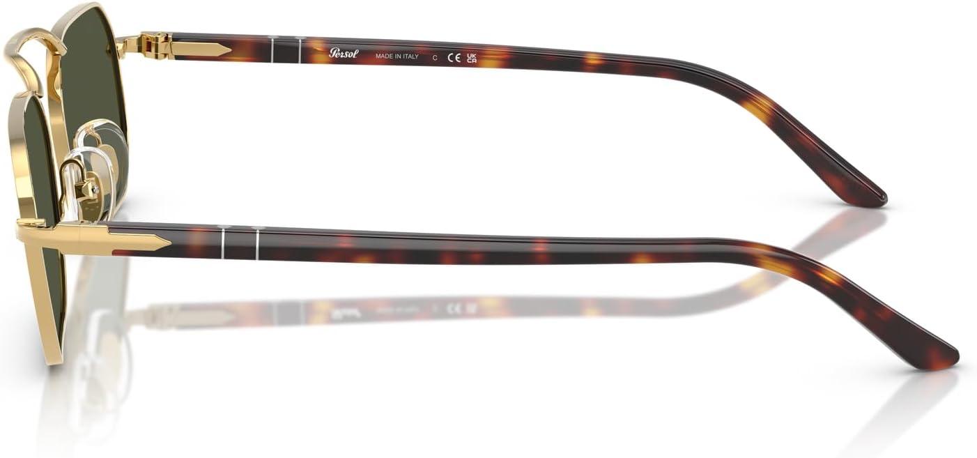 imagePersol Po1020s Rectangular SunglassesGoldGreen