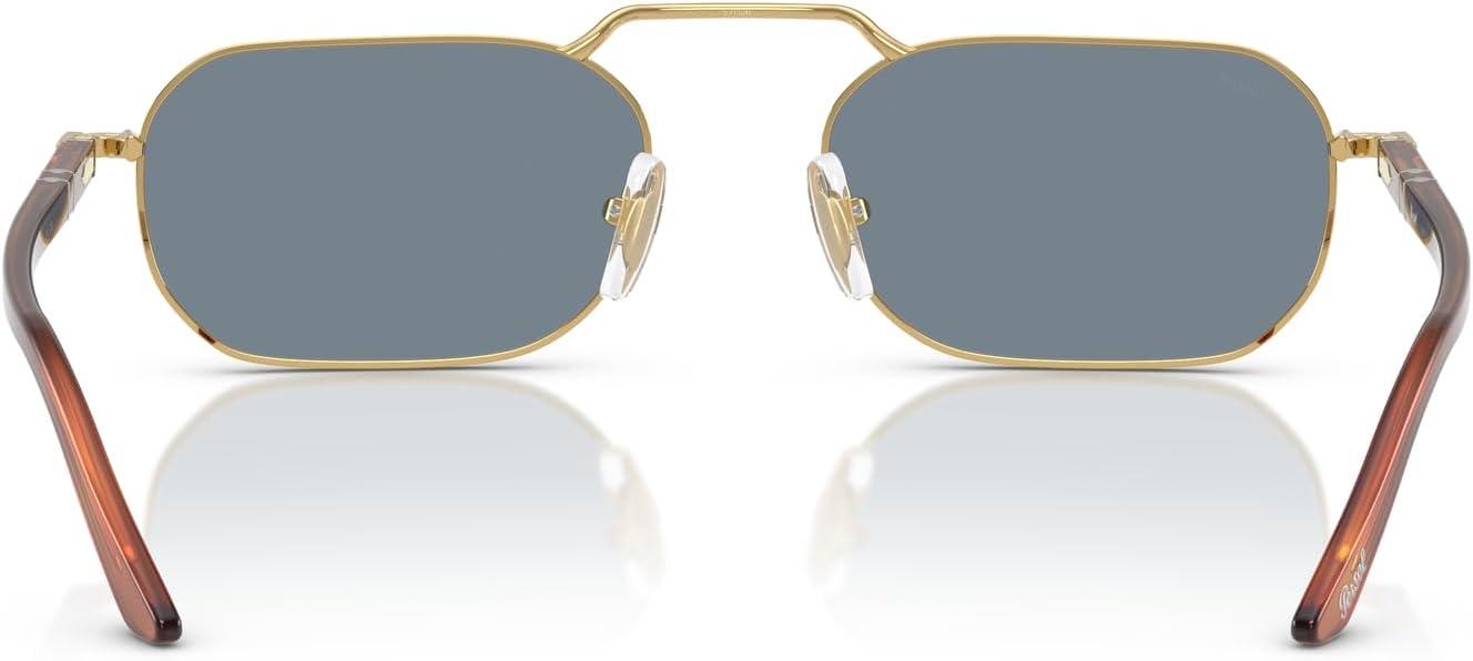 imagePersol Po1020s Rectangular SunglassesGoldLight Blue