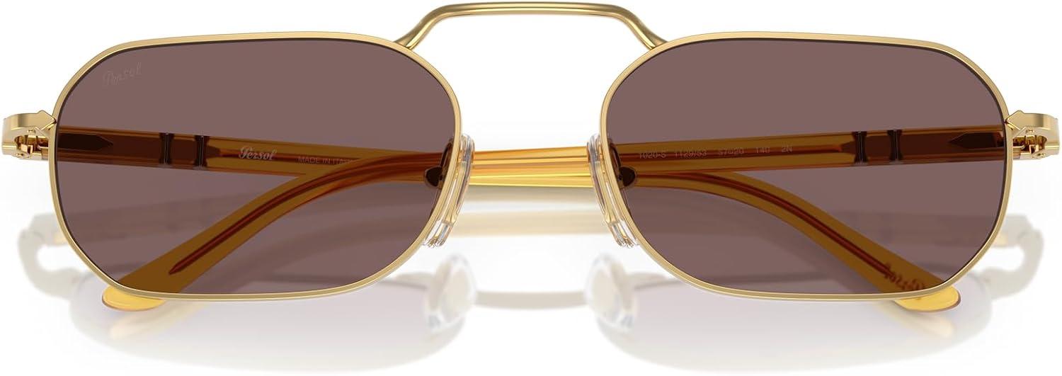 imagePersol Po1020s Rectangular SunglassesGoldViolet