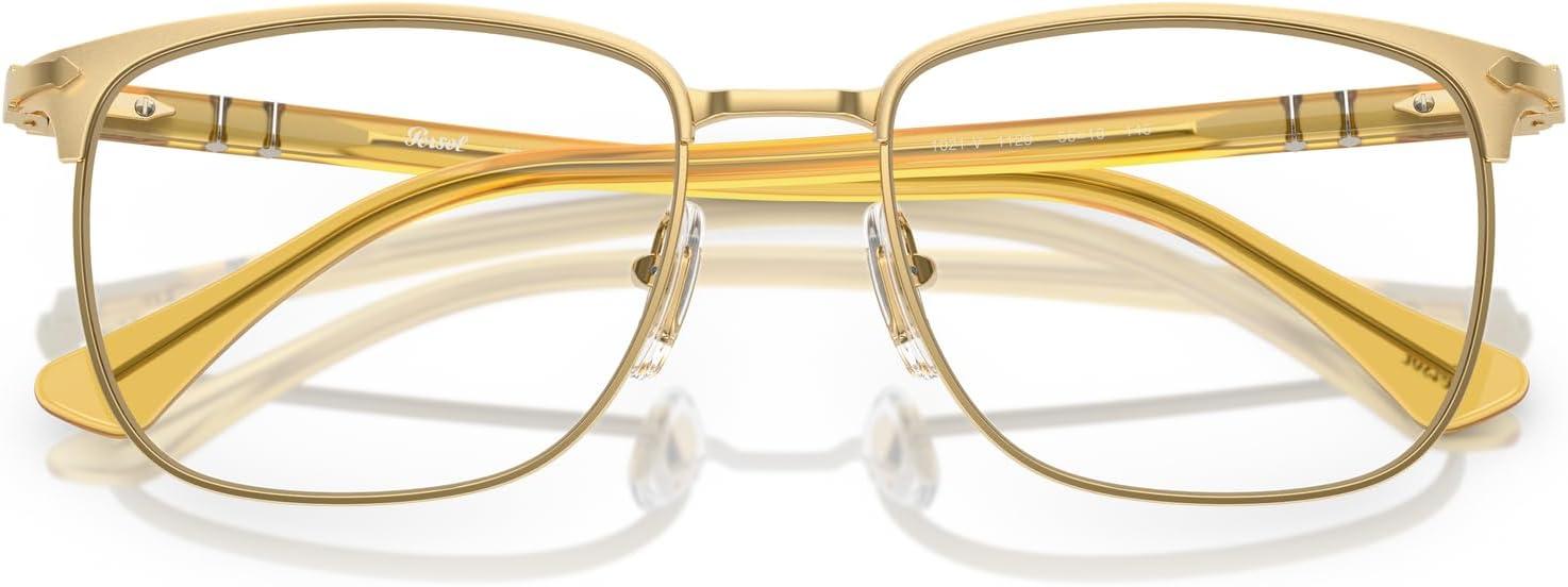 imagePersol Po1021v Square Prescription Eyewear FramesGoldDemo Lens