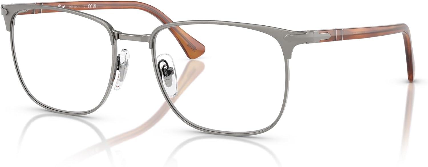 imagePersol Po1021v Square Prescription Eyewear FramesGunmetalDemo Lens