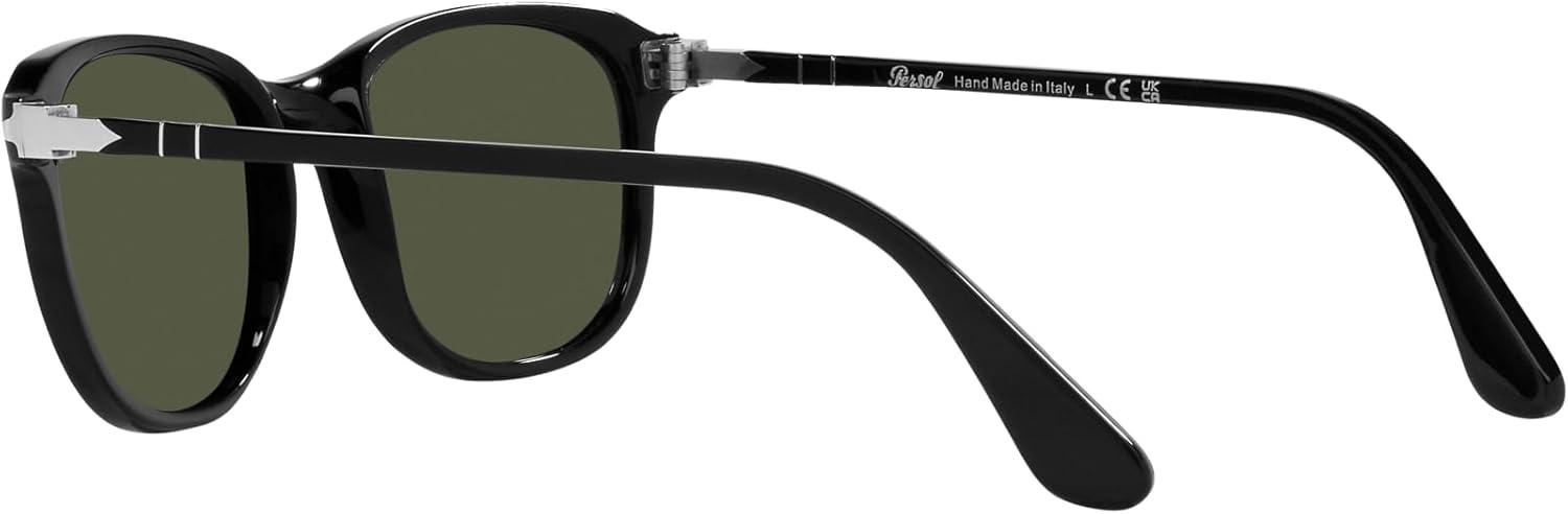 imagePersol Unisex Po1935s Square SunglassesBlackGreen
