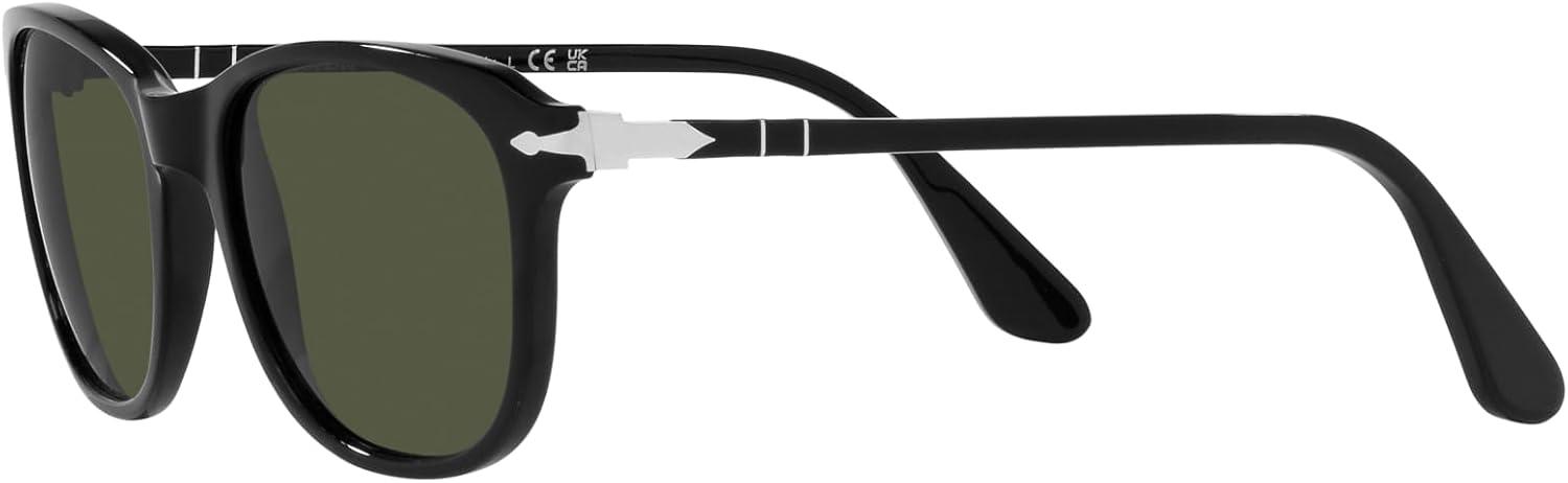 imagePersol Unisex Po1935s Square SunglassesBlackGreen