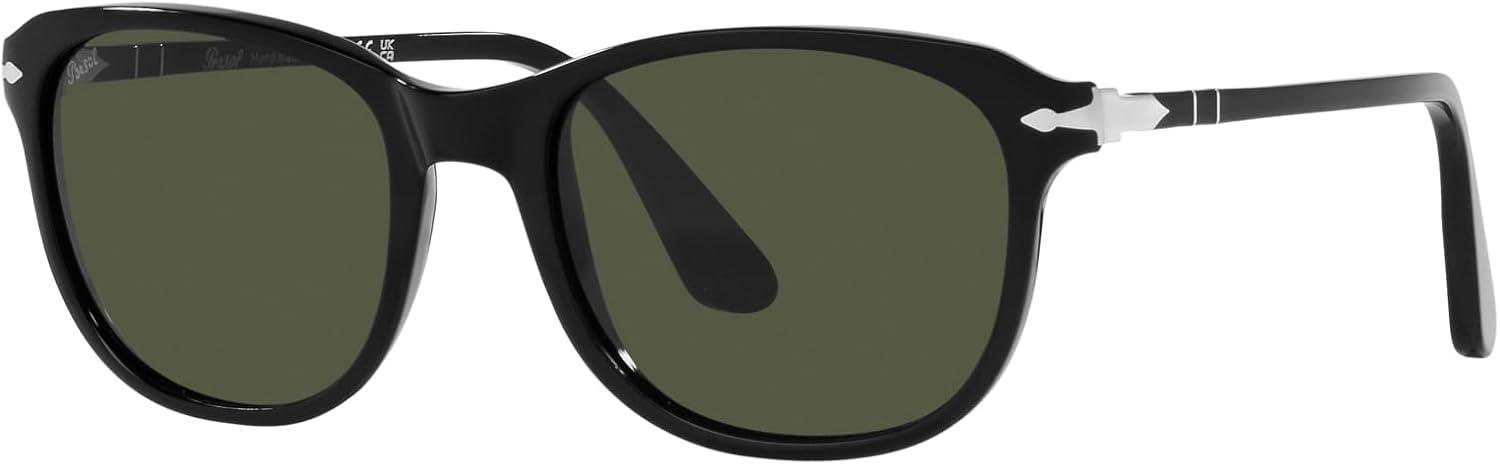 imagePersol Unisex Po1935s Square SunglassesBlackGreen