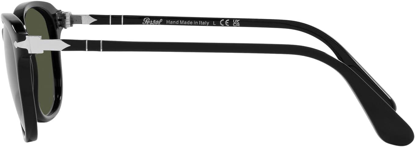 imagePersol Unisex Po1935s Square SunglassesBlackGreen