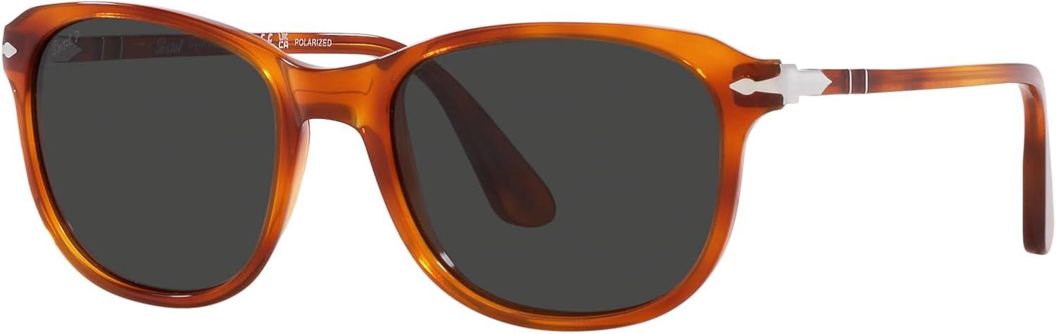 imagePersol Unisex Po1935s Square SunglassesTerra Di SienaPolarized Black