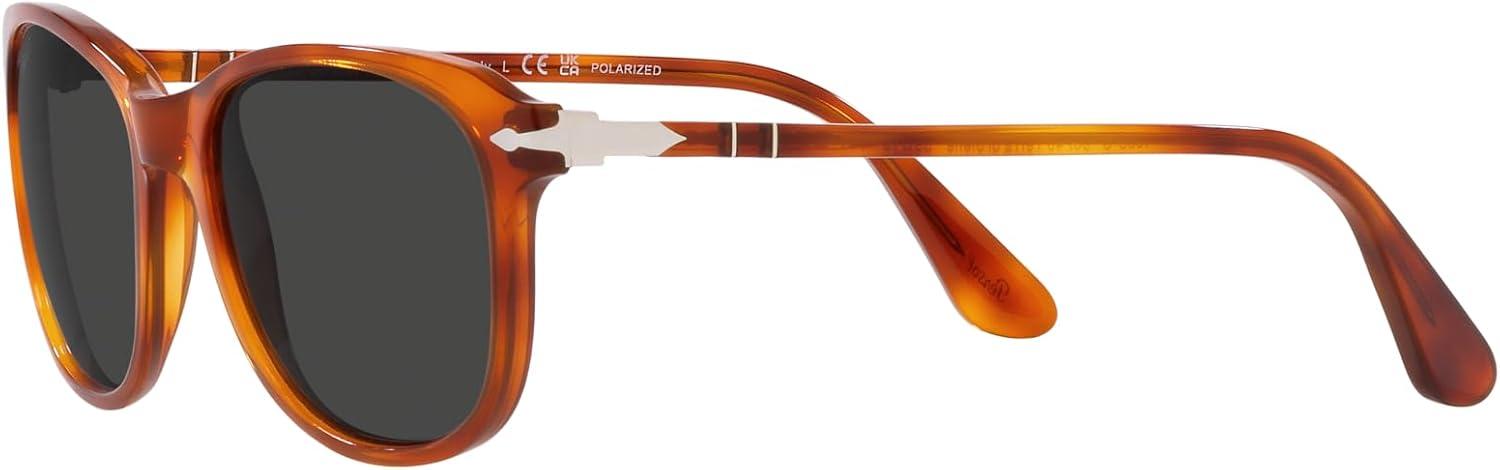 imagePersol Unisex Po1935s Square SunglassesTerra Di SienaPolarized Black