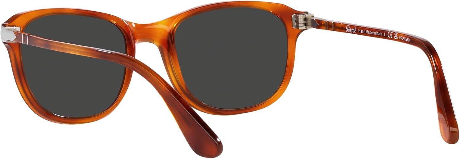 imagePersol Unisex Po1935s Square SunglassesTerra Di SienaPolarized Black