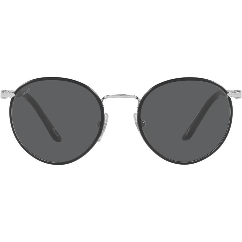 imagePersol PO2422SJ Round SunglassesSilverMatte BlackGrey