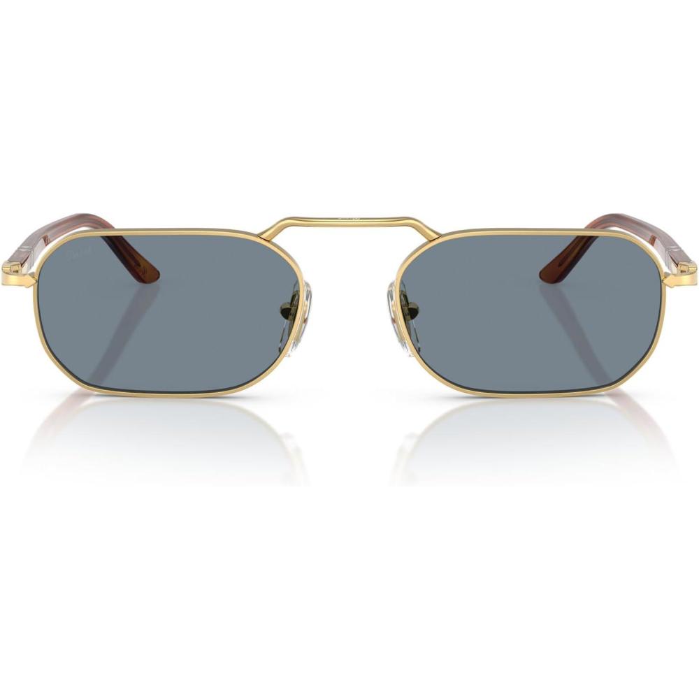 imagePersol Po1020s Rectangular SunglassesGoldLight Blue