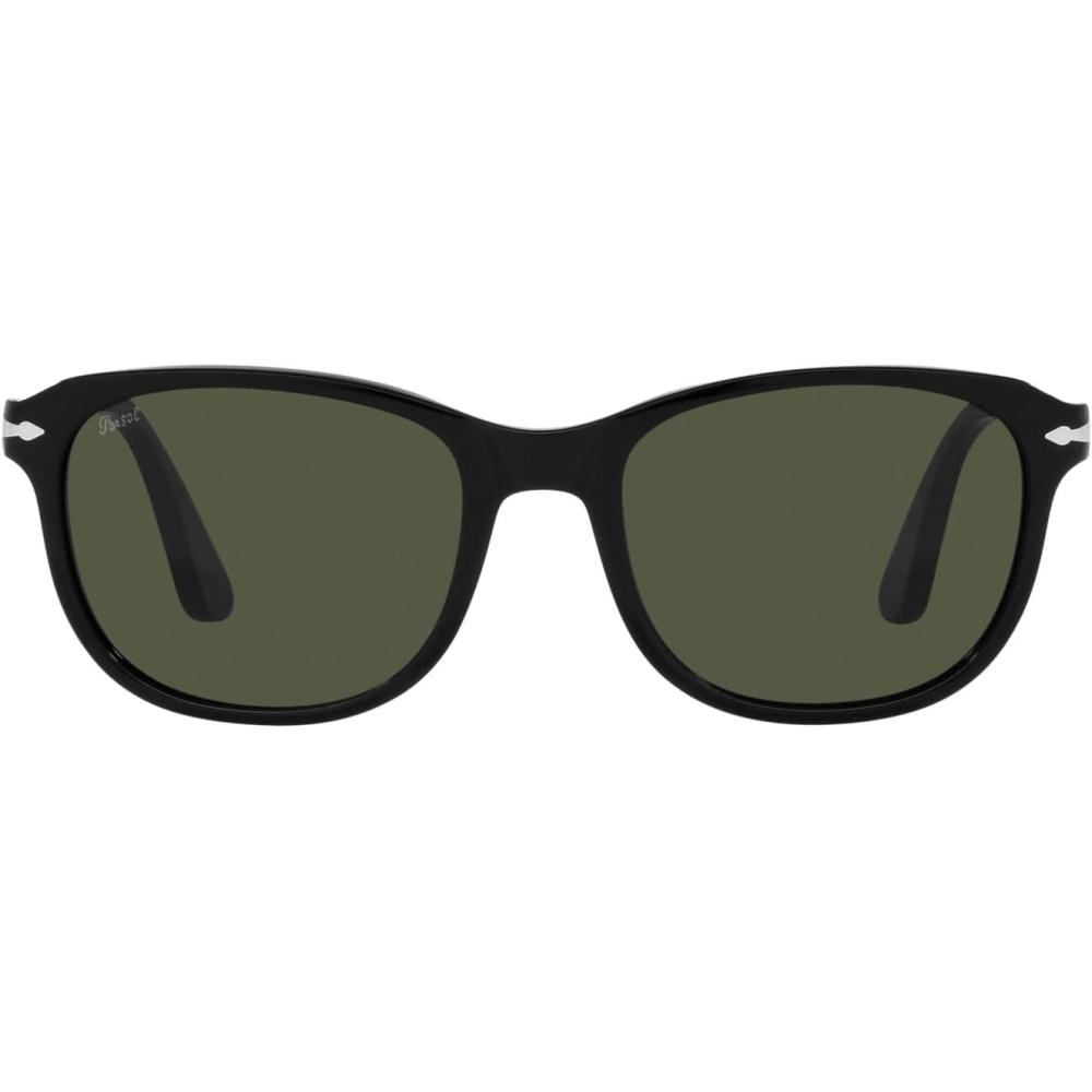 imagePersol Unisex Po1935s Square SunglassesBlackGreen