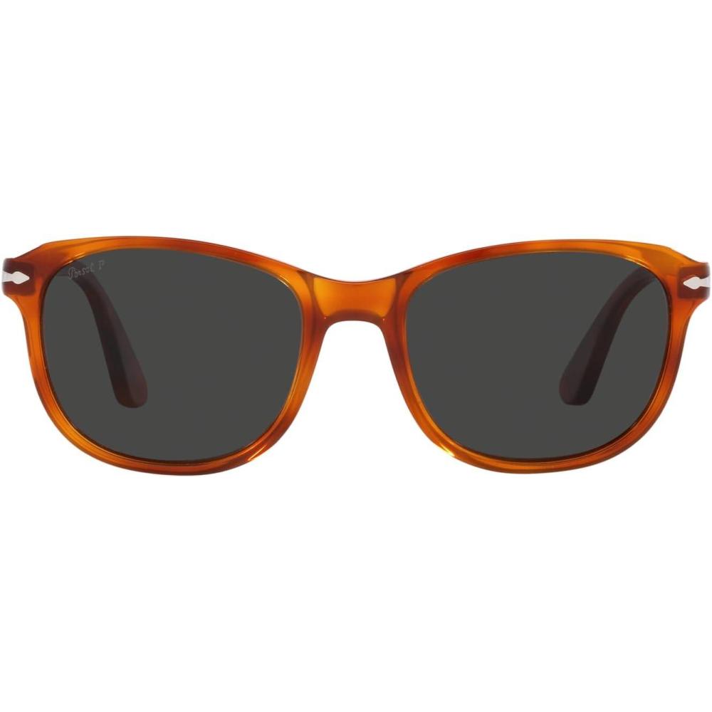 imagePersol Unisex Po1935s Square SunglassesTerra Di SienaPolarized Black