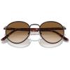 imagePersol PO2422SJ Round SunglassesMatte BrownBrown Gradient