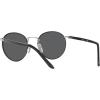 imagePersol PO2422SJ Round SunglassesSilverMatte BlackGrey