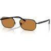 imagePersol Po1020s Rectangular SunglassesDemigloss BlackYellow Brown