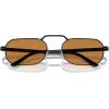 imagePersol Po1020s Rectangular SunglassesDemigloss BlackYellow Brown