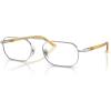 imagePersol Po1020v Rectangular Prescription Eyewear FramesSilverDemo Lens
