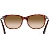 imagePersol Unisex Po1935s Square SunglassesHavanaClear Gradient Brown